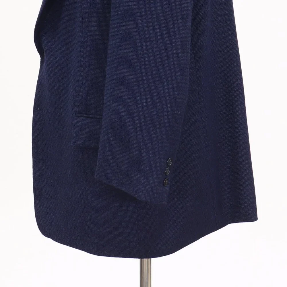 Pronto Uomo 48R Blue Blazer Sport Coat Jacket 2-Button Solid Y097